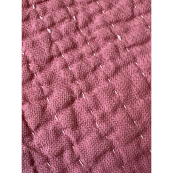 Queen Handmade Star & Angel Wings Quilt 63" x 80" Amazing Detailed Hand Quilting - Picture 16 of 16